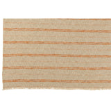 Nappe J-Line en lin/coton beige et rouille avec rayures