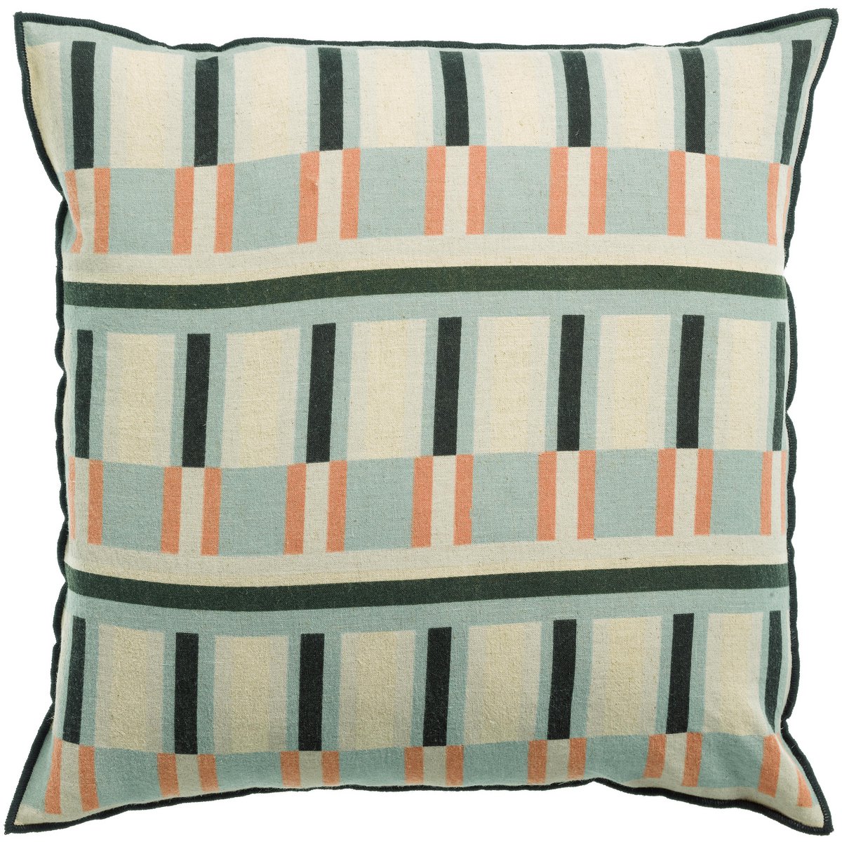 Coussin Jason Ciel 45x45 avec motif contemporain et texture naturelle