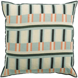Coussin Jason Ciel 45x45 avec motif contemporain et texture naturelle