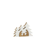 Mangeoire J-Line en bois blanc/naturel dans un intérieur décoré