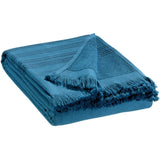 Drap hammam Cancun Acier, 90 x 180 cm, en coton haut de gamme, finition chic