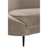 Canapé J-Line Elisabeth - textile - argent