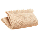 Serviette invité Zoé Poudre de Vivaraise - élégante et douce en jacquard