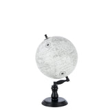 Globe J-Line sur socle en bois gris et noir, élégant et raffiné