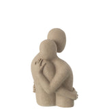 J-Line Buste Couple Peluche Résine Beige