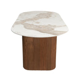 Détail du plateau en céramique de la table Urban Chique