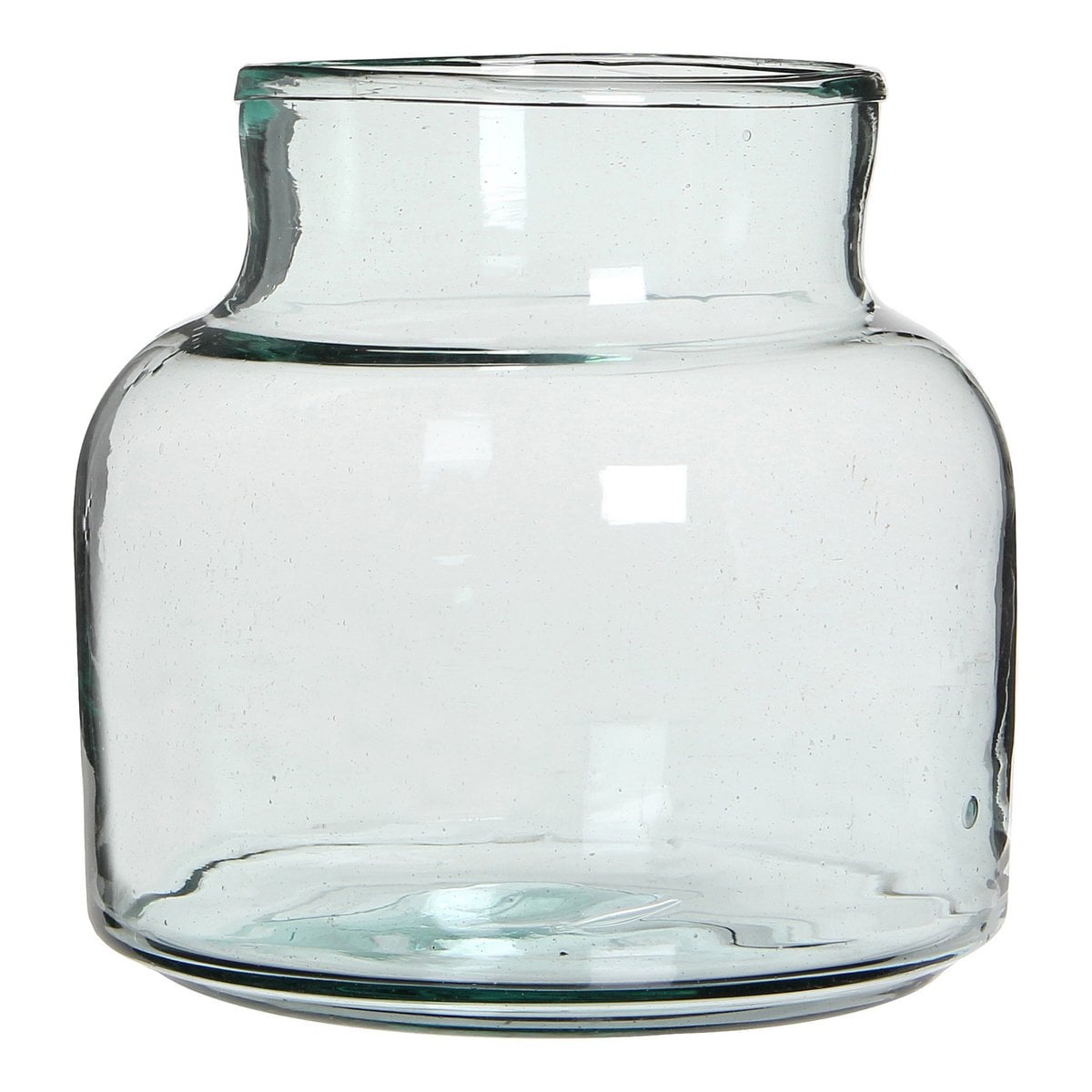 Vase Vienne transparent en verre recyclé, design élégant