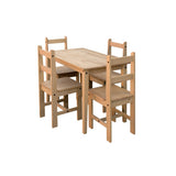 Détail du grain du bois sur la table à manger Moebilia