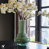 Vase Bolombo Elite en verre vert