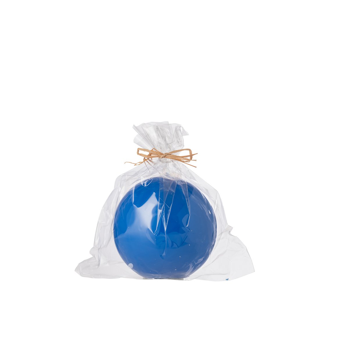 Bougie Boule Cire Fluo Bleu J-Line, design contemporain et couleur éclatante.