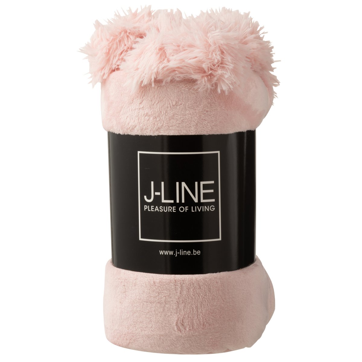 Ambiance cosy avec le plaid pompon rose J-Line