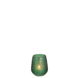 Bougeoir J-Line Tom en verre vert, élégant et moderne