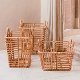Panier à linge | Panier de plantes | Panier de rangement KUPANG en rotin (3 tailles)
