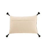 Coussin J-Line Graphic Shapes Rectangle en coton gris, vue de face