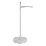 LED LED sans fil "Lupa", 45 cm de haut, en aluminium laqué (blanc) et en plastique blanc, un capteur tactile à LED intégré, dimmable.