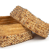 Panier en coque de coco - vue latérale