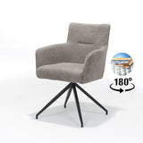 Joey Armchair Fabric Retro Bliss Taupe Frame noir