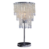 Deko Pendant Lamp "Kira", lustre moderne en métal et en plastique en clair / transparent, avec version E27 et une Øvon 22,5 cm