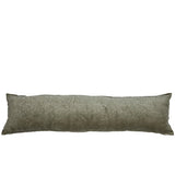 Coussin en velours Delfina olive 120x30, élégant et luxueux