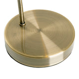 Lampe à table à LED "Varna", lampe de table en métal en laiton et en verre irisé, LED fermement construit, 45 cm de haut, éclairage élégant pour le salon, la salle à manger ou le couloir