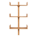 Étagère murale Villa Shelf en bambou naturel, vue de face