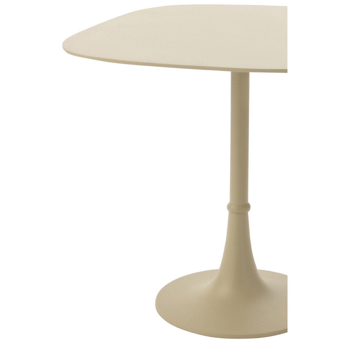 Table d'appoint J-Line Square en fer ivoire, vue d'ensemble