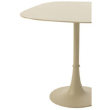 Table d'appoint J-Line Square en fer ivoire, vue d'ensemble
