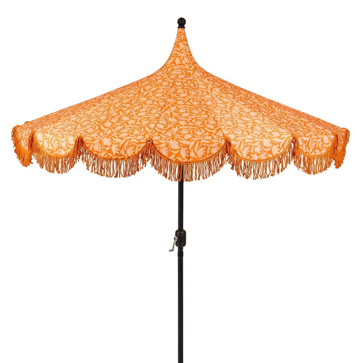 Détail du mât en acier du parasol Kelly
