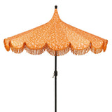 Détail du mât en acier du parasol Kelly