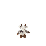 Vache peluche J-Line avec écharpe, design multicolore et doux