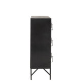 Armoire J-Line - 9 portes - métal - noir