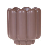 Cache-pot rétro en céramique marron Ø9 cm