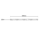 Stripe LED de COB 5 mètres, blanc / transparent, dimmable avec fonction de mémoire