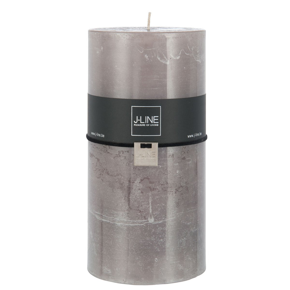 Bougie J-Line marron XXL, détail de la texture cire