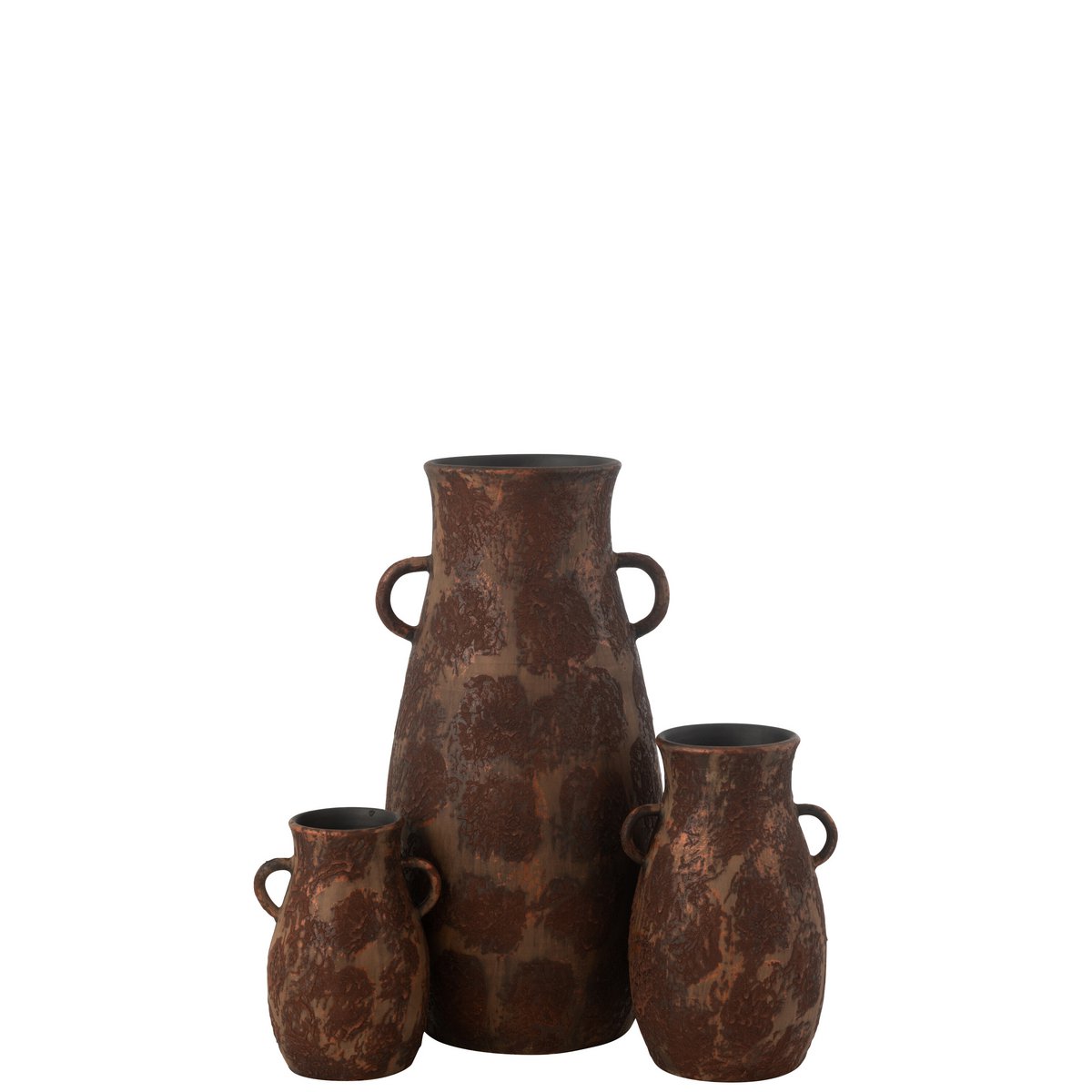 Vase Amhorre Terra J-Line - Vue latérale montrant la hauteur de 70 cm