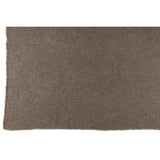 Plaid Bords Effilochés J-Line en coton/polyester taupe, vue de face