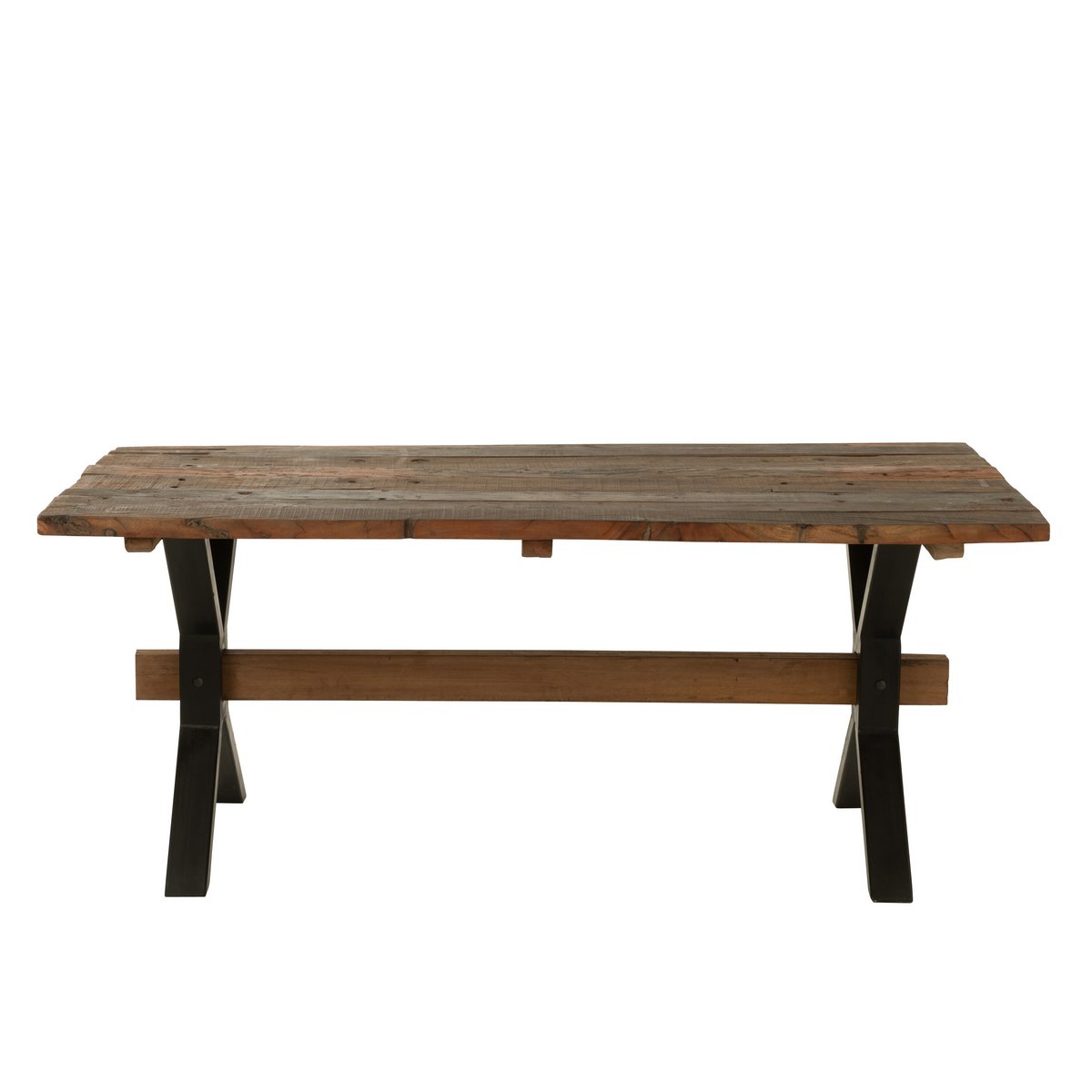 Table à manger J-Line - bois vieilli - marron