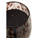 Bougie parfumée J-Line Mia en verre noir, vue de face