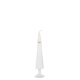 Figurine J-Line Père Noël Moderne en métal blanc - vue latérale