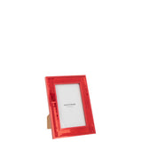 Cadre photo J-Line Miroir - verre - rouge - S