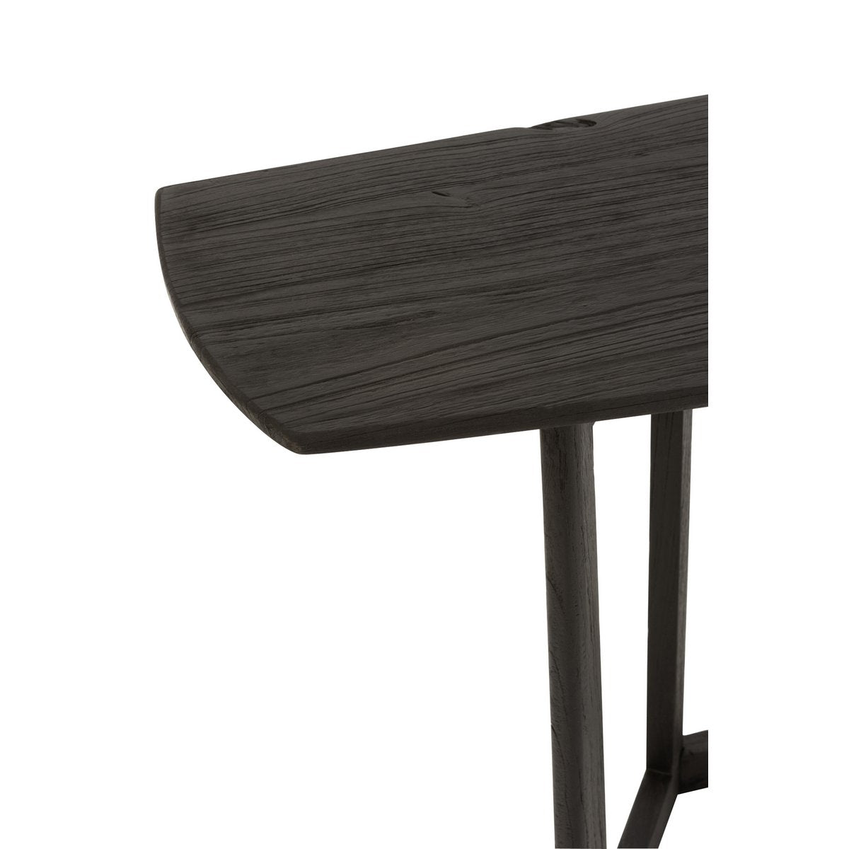 Zoom sur la texture du bois de la console Maty J-Line