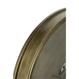 Détail du design de l'horloge J-Line Klok en métal cuivré
