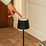 Lampe de table rechargeable noire William