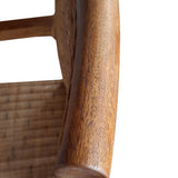 Chaise de salle à manger chaise en rotin avec accoudoirs tabac Perth chaise en osier fauteuil en rotin durable