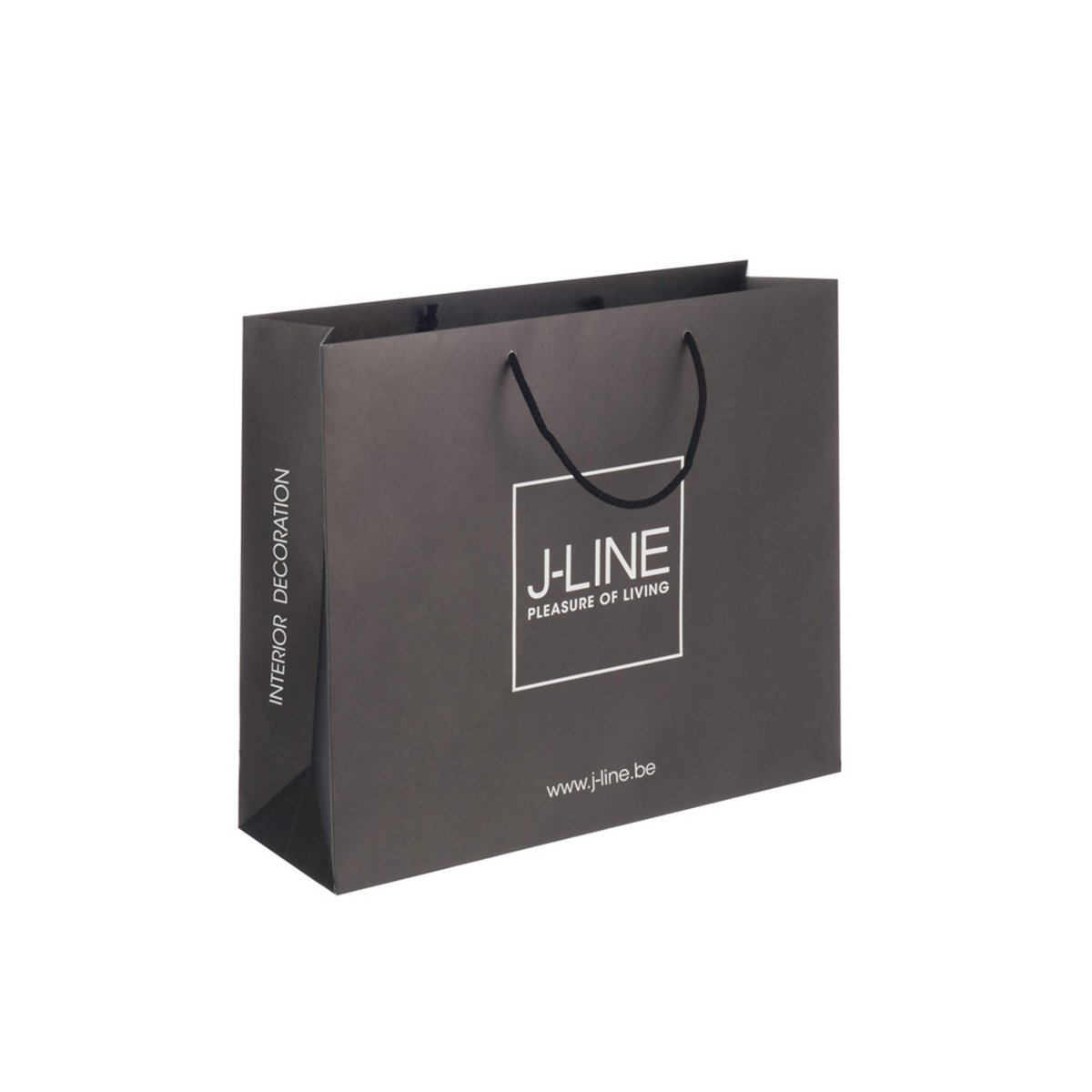 Sac de transport J-Line M en papier noir, design moderne et élégant