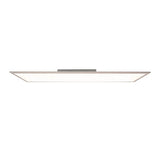 Panneau LED lampe au plafond "Nico", lampe au plafond métallique fonctionnelle et le plastique en blanc, avec des LED fixes et de nombreuses fonctions, idéales pour le bureau, la pratique ou l'atelier, environ 119,5 cm de long