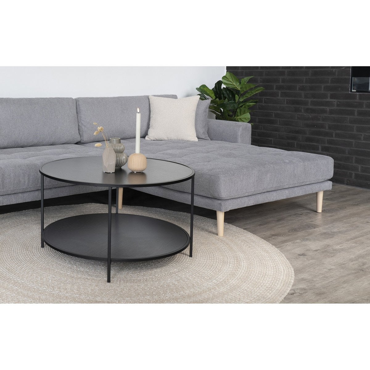 Ambiance salon avec le Coussin Savannah beige