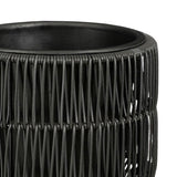 Pot de fleurs extérieur Peta Noir
