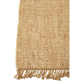 Tapis J-Line Havana en polyester naturel et blanc, vue d'ensemble