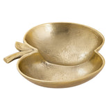Boîte décorative de coquille de pomme 12 pièces en or ou en aluminium argenté